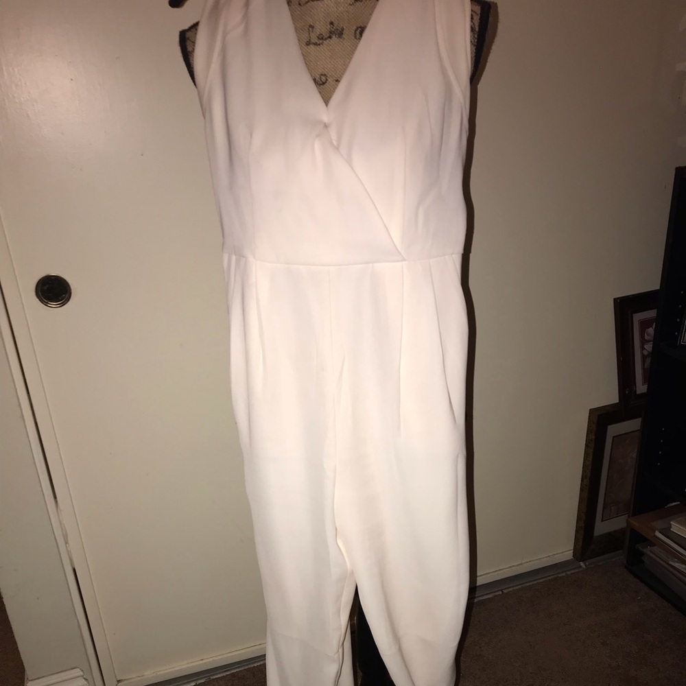White Romper Pants